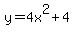 y+=+4x%5E2+%2B+4