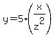 y+=+5%2A%28x%2Fz%5E2%29