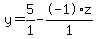 y+=+5%2F1+-+-1%2Az%2F1