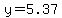 y+=+5.37+