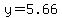 y+=+5.66