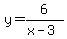y+=+6%2F%28x-3%29