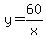 y+=+60%2Fx