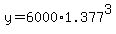 y+=+6000%2A1.377%5E3