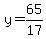 y+=+65%2F17