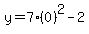 y+=+7%280%29%5E2-2
