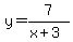 y+=+7%2F%28x%2B3%29