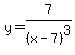 y+=+7%2F%28x-7%29%5E3