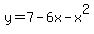 y+=+7-6x-x%5E2