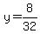 y+=+8%2F32