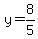 y+=+8%2F5
