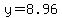y+=+8.96