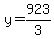 y+=+923%2F3