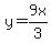 y+=+9x%2F3
