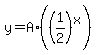 y+=+A%2A%28%281%2F2%29%5Ex%29