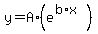 y+=+A%2A%28e%5E%28b%2Ax%29%29