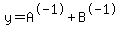y+=+A%5E-1+%2B+B%5E-1