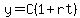 y+=+C%281+%2B+rt%29