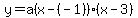 y+=+a%28x-%28-1%29%29%28x-3%29