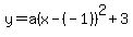 y+=+a%28x-%28-1%29%29%5E2%2B3