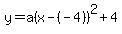 y+=+a%28x-+%28-4%29%29%5E2+%2B+4