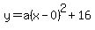 y+=+a%28x-0%29%5E2+%2B+16