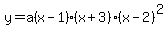 y+=+a%28x-1%29%28x%2B3%29%28x-2%29%5E2