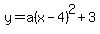 y+=+a%28x-4%29%5E2+%2B+3