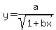 y+=+a%2Fsqrt%281%2Bbx%29