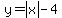 y+=+abs%28x%29+-+4
