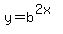 y+=+b%5E%282x%29