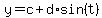 y+=+c%2Bd%2Asin%28t%29