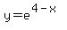 y+=+e%5E%284+-x%29