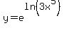 y+=+e%5Eln%283x%5E5%29