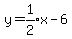 y+=+expr%281%2F2%29x+-+6