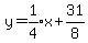 y+=+expr%281%2F4%29x%2B31%2F8