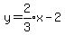 y+=+expr%282%2F3%29x-2