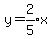 y+=+expr%282%2F5%29x