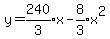 y+=+expr%28240%2F3%29x+-+expr%288%2F3%29x%5E2%29