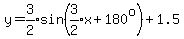 y+=+expr%283%2F2%29sin%28expr%283%2F2%29x%2B180%5Eo%29%2B1.5