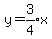 y+=+expr%283%2F4%29x