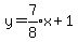 y+=+expr%287%2F8%29x+%2B+1
