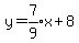 y+=+expr%287%2F9%29x%2B8