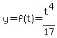 y+=+f%28t%29+=+t%5E4%2F17