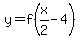 y+=+f%28x%2F2+-+4%29+%96+5