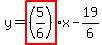 y+=+highlight%28%285%2F6%29%29x-19%2F6
