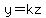 y+=+kz