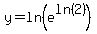 y+=+ln%28e%5Eln%282%29%29