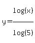 y+=+log%28%28x%29%29%2Flog%28%285%29%29