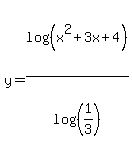 y+=+log%28%28x%5E2%2B3x%2B4%29%29%2Flog%28%281%2F3%29%29